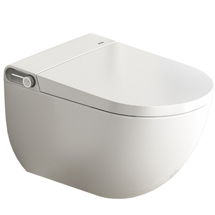 喜尔康壁挂智能马桶隐藏式水箱感应翻盖脚感翻圈墙排式坐便器H1