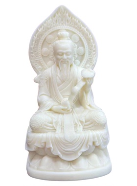 三清摆件白色道家神像树脂上清灵宝玉清原始太清道德天尊太上老君