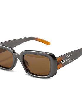 复古欧美风方框墨镜女款2024新款