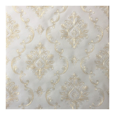 浮雕加厚客厅大马士革墙纸欧式