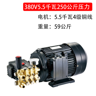 超高压清洗机泵头220 380V商用自助洗车机加湿造雾电机加泵头打药