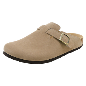 UBZ 防水勃肯半拖男款外穿2025秋冬新款厚底一脚蹬加绒软木博肯鞋