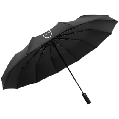 沃尔沃雨伞车载专用12骨黑胶防晒