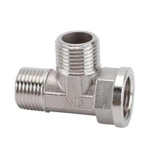 4分304不锈钢对丝直接水管三通外丝牙内丝弯头内外丝补心直通接头