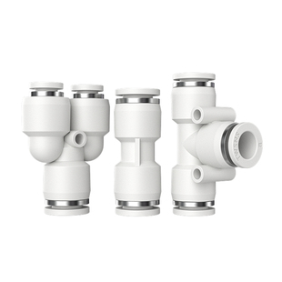 TWSNS台匠山耐斯气动快速接头气管直通三通快插PU4变径6/8mm10/12