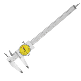 广陆带表卡尺高精度配件表头0-150工业级不锈钢带表游标卡尺