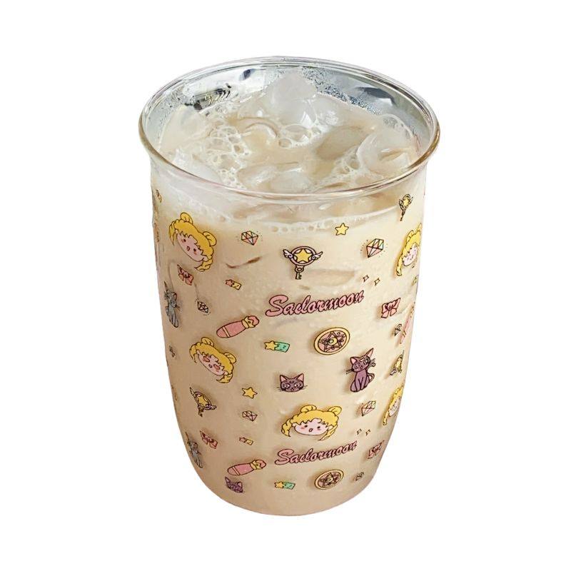 【又又海】可爱卡通美少女玻璃杯 高硼硅耐高温水杯咖啡杯牛奶杯