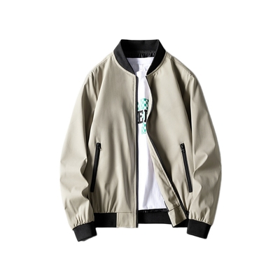 男学院风百搭梭织棒球领夹克外套