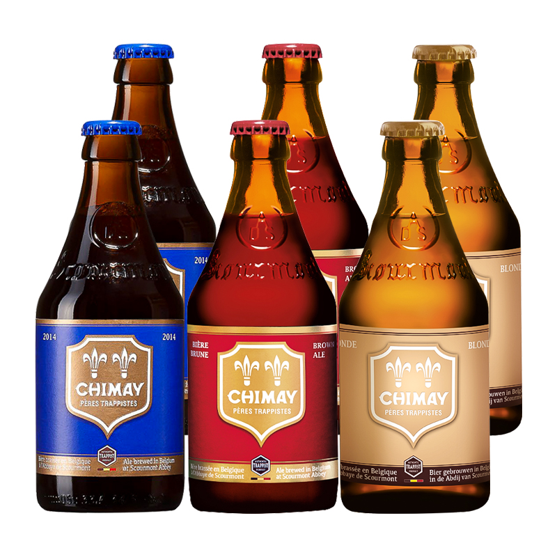 比利时进口智美蓝帽红帽白帽金帽绿帽修道院精酿啤酒330ml Chimay