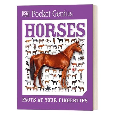 英文原版 Pocket Genius Horses Facts at Your Fingertips DK百科知识口袋书 口袋天才系列马 英文版 进口英语原版书籍