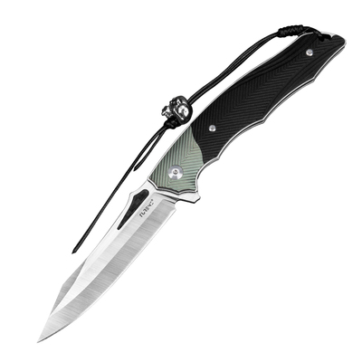 山特维克粉末钢折刀便携露营刀具