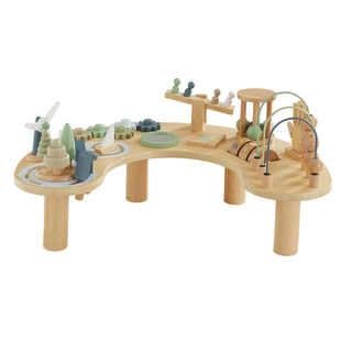 asweets爱升婴儿忙碌板绕珠串珠积木游戏桌蒙氏早教益智玩具1-3岁