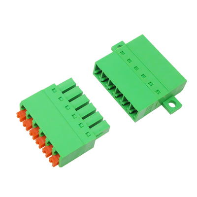 薄款15EDGKNP锁板式固定公母插头