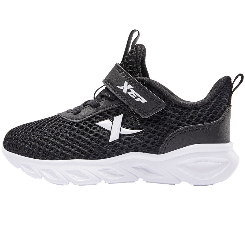 特步儿童2025春秋新款小童宝宝跑步鞋软底儿童男童防滑鞋子小白鞋