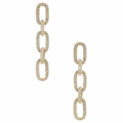 BaubleBar NOVA 垂褶耳饰 金属金色REVOLVE