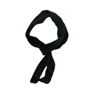 新款毛线针织毛绒细长条窄围巾纯色百搭装饰围脖子网红漫展二次元