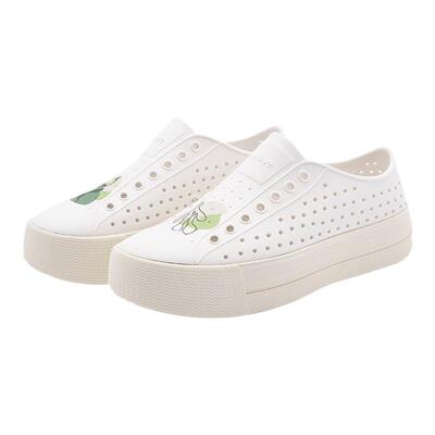 native增高厚底镂空休闲洞洞鞋