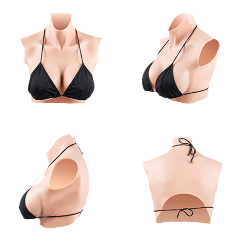娅洛倩硅胶义乳男用COS假胸