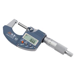 桂林桂量IP54防水数显外径千分尺0-25mm高精度0.001电子测微仪器