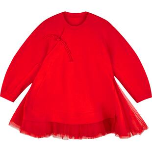 [节日系列]江南布衣童装长袖连衣裙圆领春女童jnbybyjnby