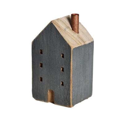 日本mokushin天然木小房子摆件