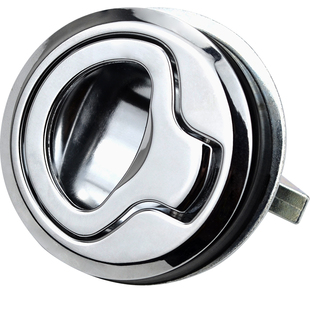 MS739-2/3圆头拉手锁面板锁救护车按压埋入式暗拉环锁房车拖车锁