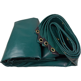 加厚防雨布墨绿色涂塑篷布户外防雨布防水防晒耐用油苫布雨布罩定