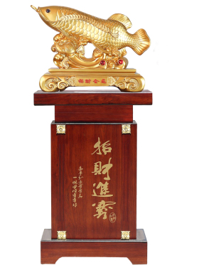 落地金龙鱼摆件办公室大堂装饰