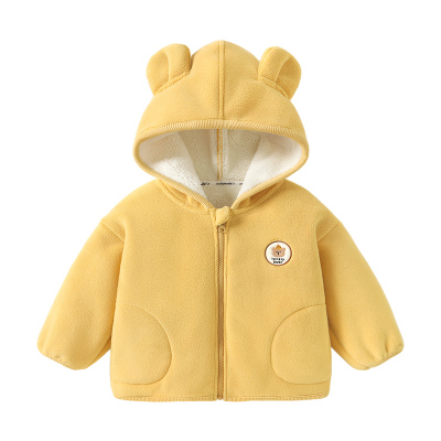 咔咔熊猫儿童秋冬加绒棉服外套