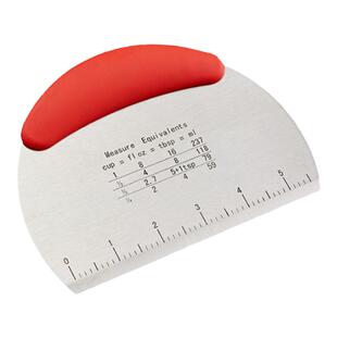 牛轧糖切割刀雪花酥切刀带刻度不锈钢切面刀刮板糖果披萨切割工具