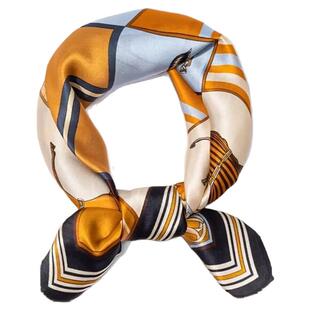 上海故事桑蚕丝65cm骏马披挂百搭方巾时尚真丝丝巾高端礼物礼盒装