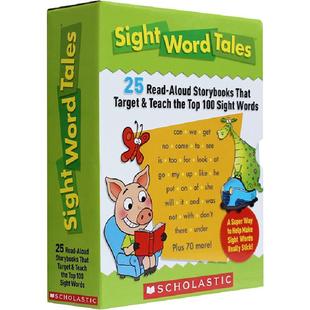 送音频+教师指导手册学乐高频词sight word tales 25册常见启蒙关键词故事书入门英文原版scholastic美国分级阅读words tale