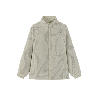 INNERLAND羊羔绒中性保暖休闲运动外套夹克棉服男女情侣款简约风