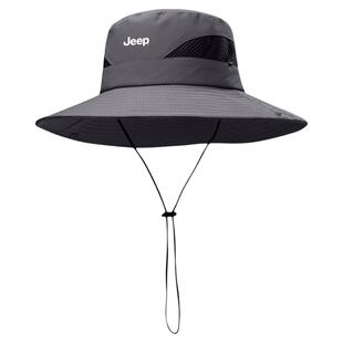 jeep吉普帽子女夏季防紫外线户外渔夫帽钓鱼登山遮阳防晒太阳帽男