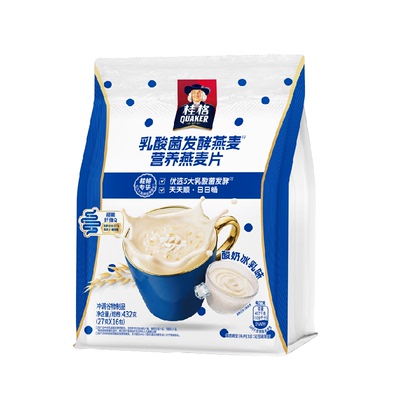 桂格益生菌燕麦片冷热冲泡432g