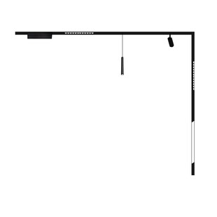 磁吸轨道灯内嵌入式暗藏明装客厅无主灯照明无边框加厚导轨式射灯