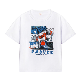 胖男童短袖t恤夏季纯棉大童加肥加大码胖童男孩运动半袖宽松上衣