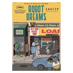 机器人之梦RobotDreams电影海报墙贴 宿舍床头客厅工作室装饰挂画