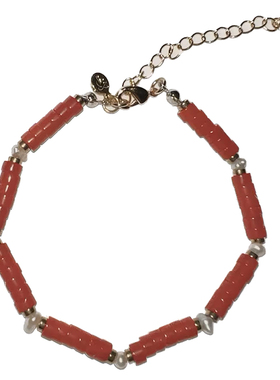 waki红玉石手链串珠首饰