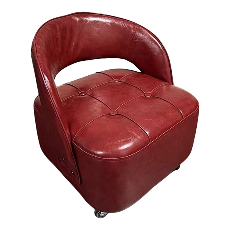真皮儿童沙发带轮子小沙发儿童椅子带靠背可移动万向轮静音阅读区