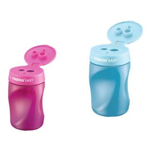 stabilo旗舰店德国思笔乐文具4502三合一卷笔刀套装手摇儿童小学生专用握笔刀笔刨铅笔刀转笔刀削笔器素描Z