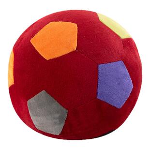 彩色卡通毛绒足球玩偶公仔儿童玩具布艺球类玩偶男孩礼物室内静音