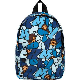 BABY MILO STORE配饰卡通小猴迷彩图案双肩包4278XXP