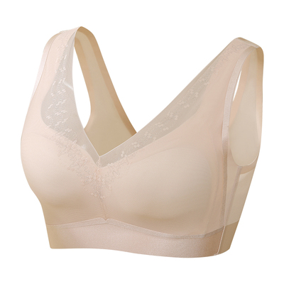 舒适透气无钢圈内衣桑蚕丝文胸