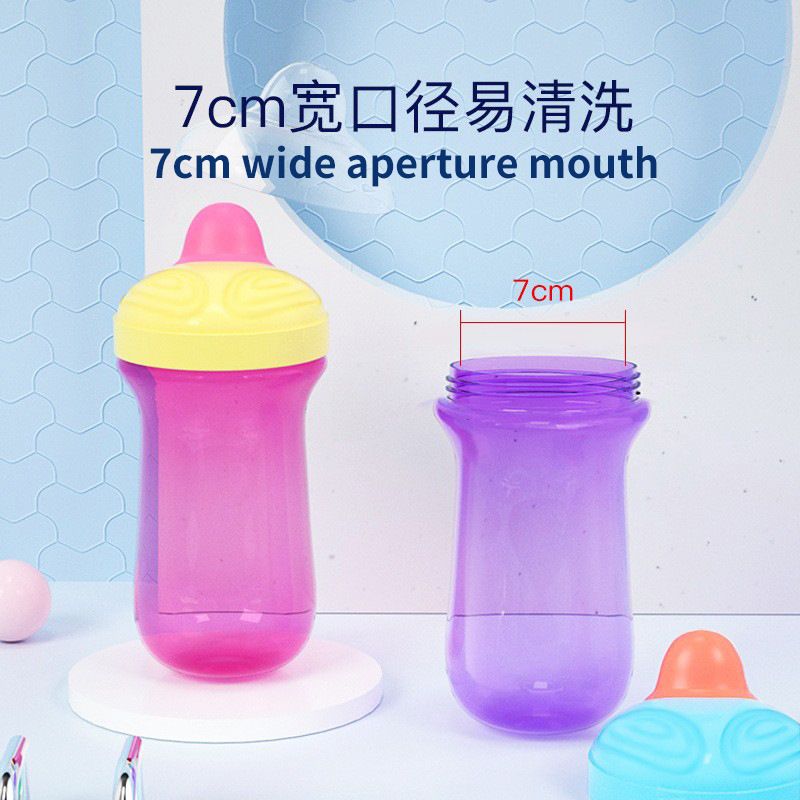 婴幼儿学饮杯PP大容量鸭嘴喝水防宝宝水杯便携批发母婴水杯摔杯