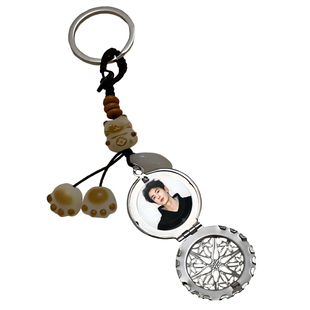 张凌赫刘宇宁王鹤棣周边钥匙扣手机绳挂件少女心照片定制生日礼物
