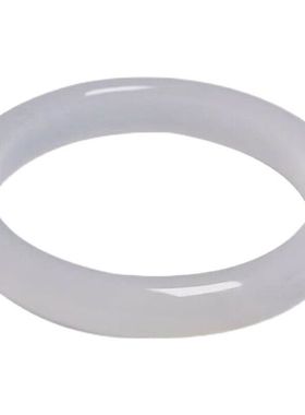 白月光女玉髓冰透手镯