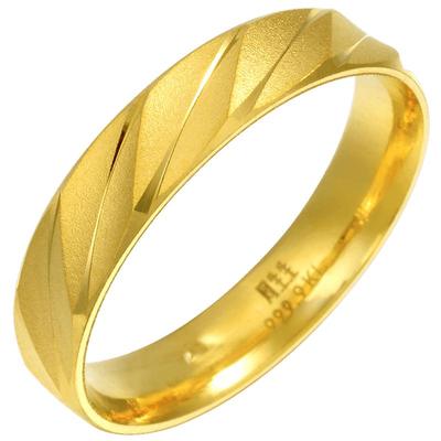 周生生足金戒指情侣对戒