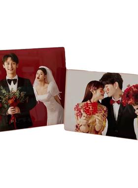 婚纱照相框摆台全家福水晶