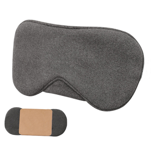 莫代尔棉德绒透气睡眠纯棉眼罩舒适男女遮光天宿舍护眼睡觉黑灰色